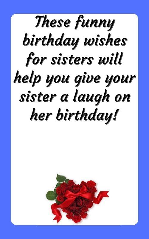 birthday wishes for sweet sister